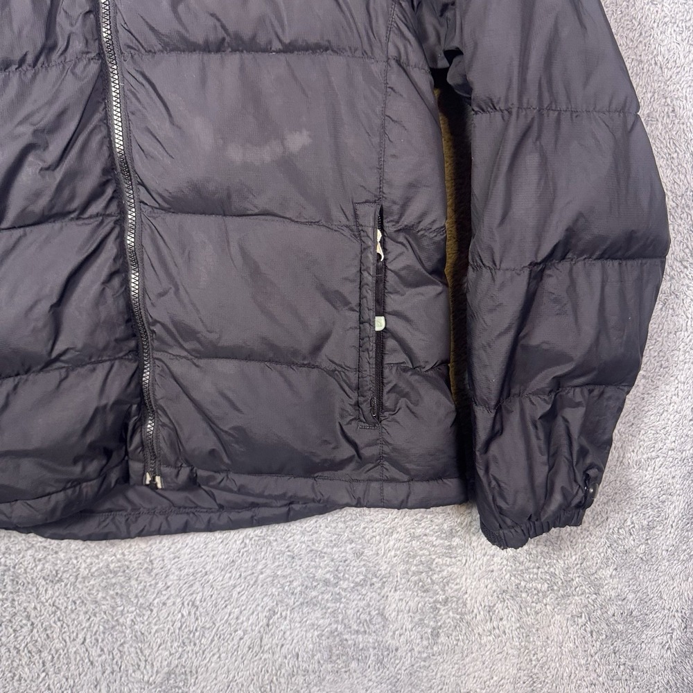 North Face Nuptse Jacket Womens M 700 Goose Down Black Puffer A254 Vintage Y2K - Picture 3 of 15
